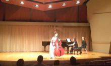 Mikyung Sung performing in Thayer Hall 2014