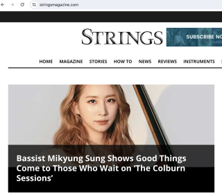 Recensione e intervista "For the Record" sulla rivista Strings